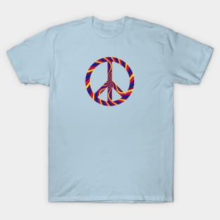 Peace Sign - Psychedelic Colors T-Shirt